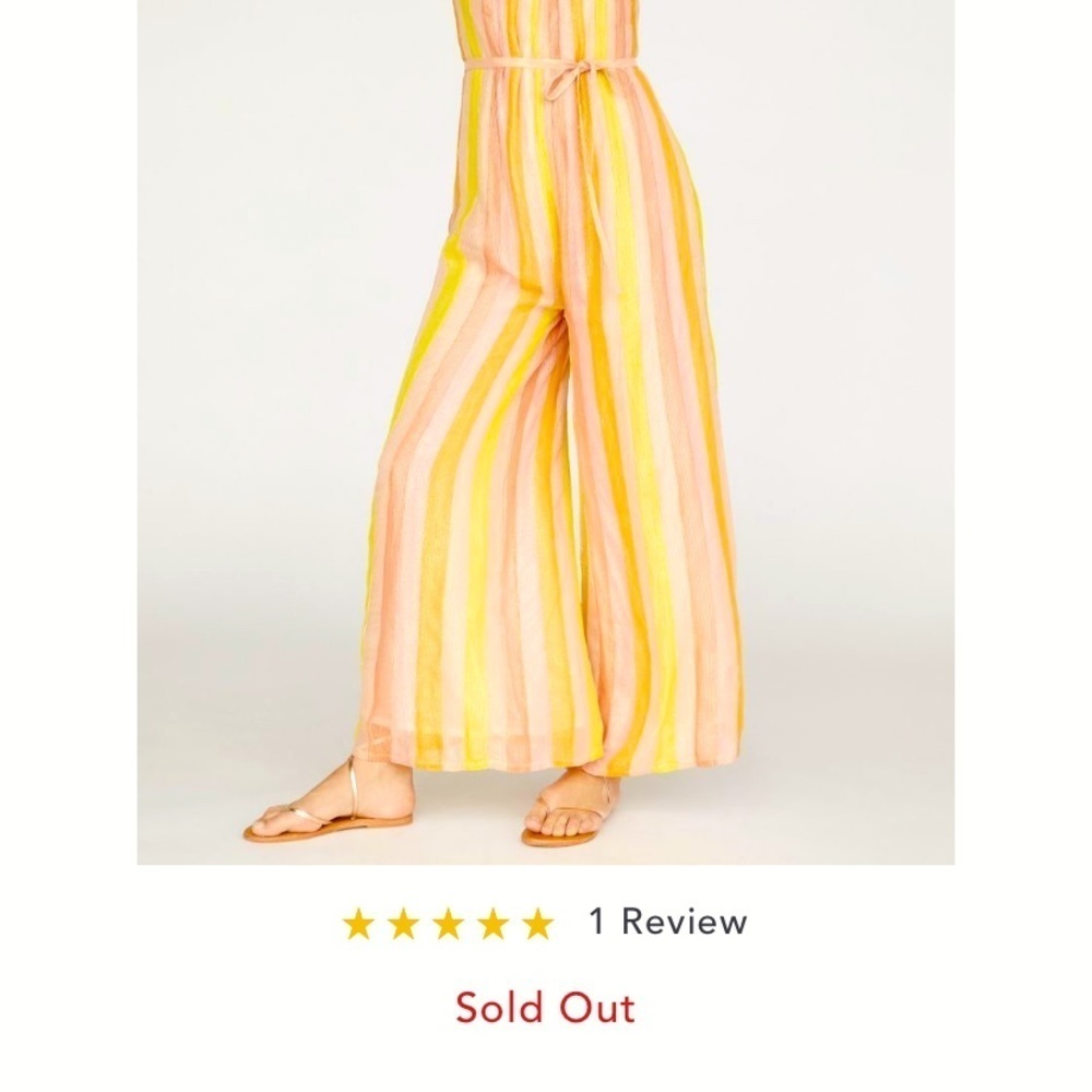 Anthropologie NWT Sundress Sophie Jumpsuit Size M/L - Picture 12 of 12